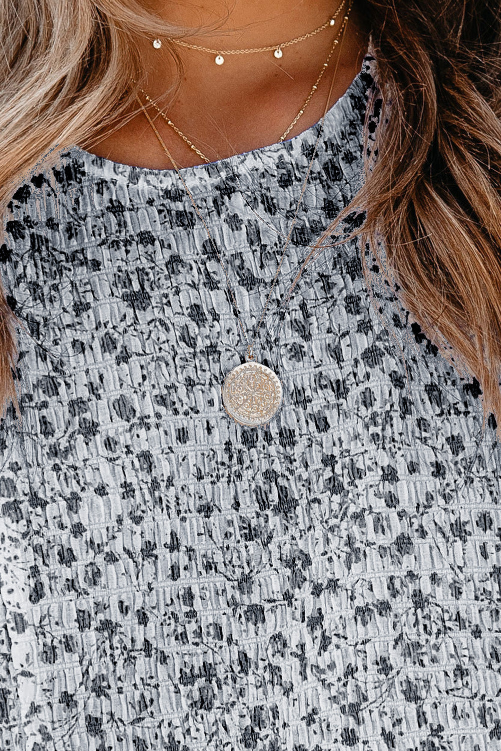 Light Boho Floral  Blouse