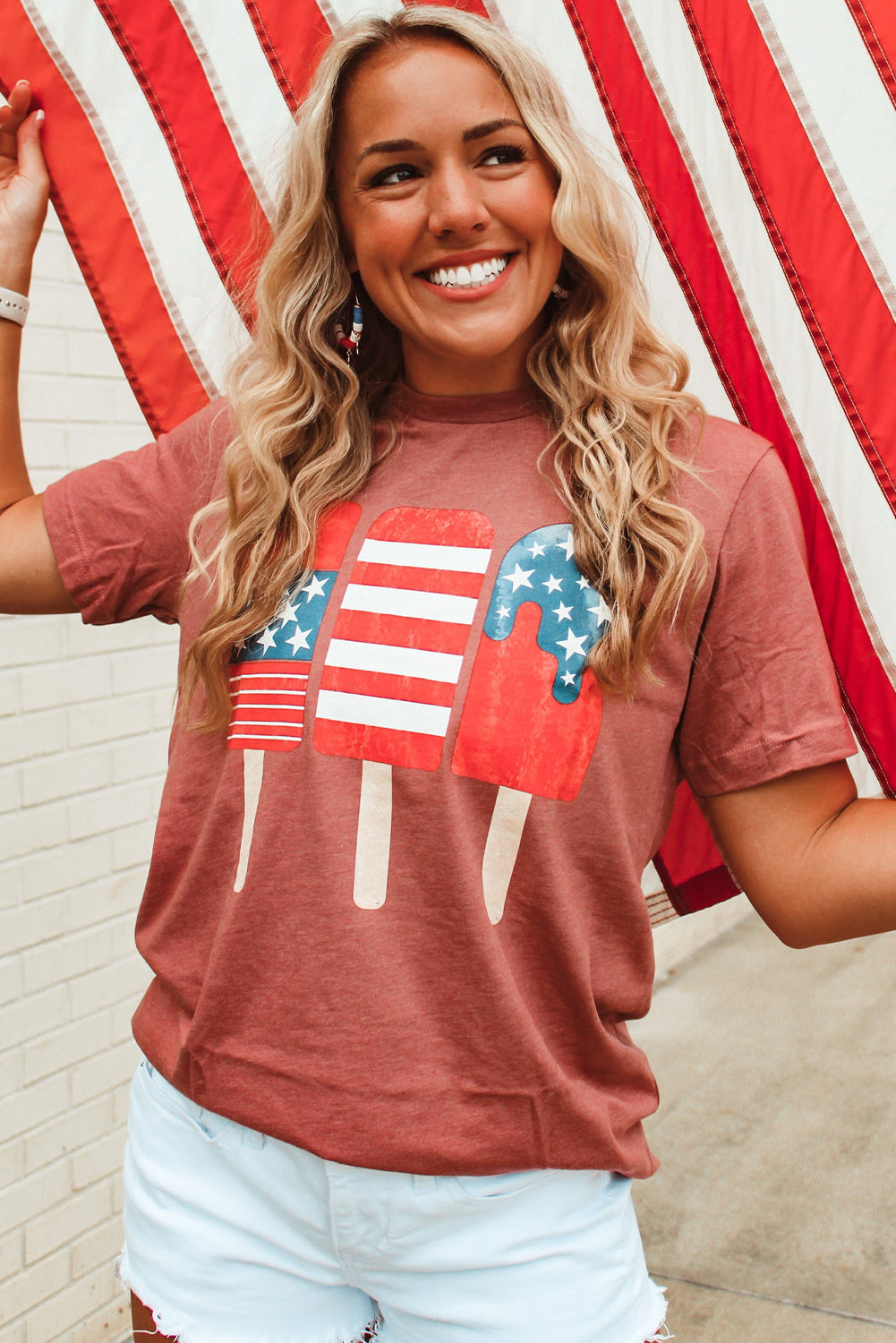 American Flag Popsicles T Shirt