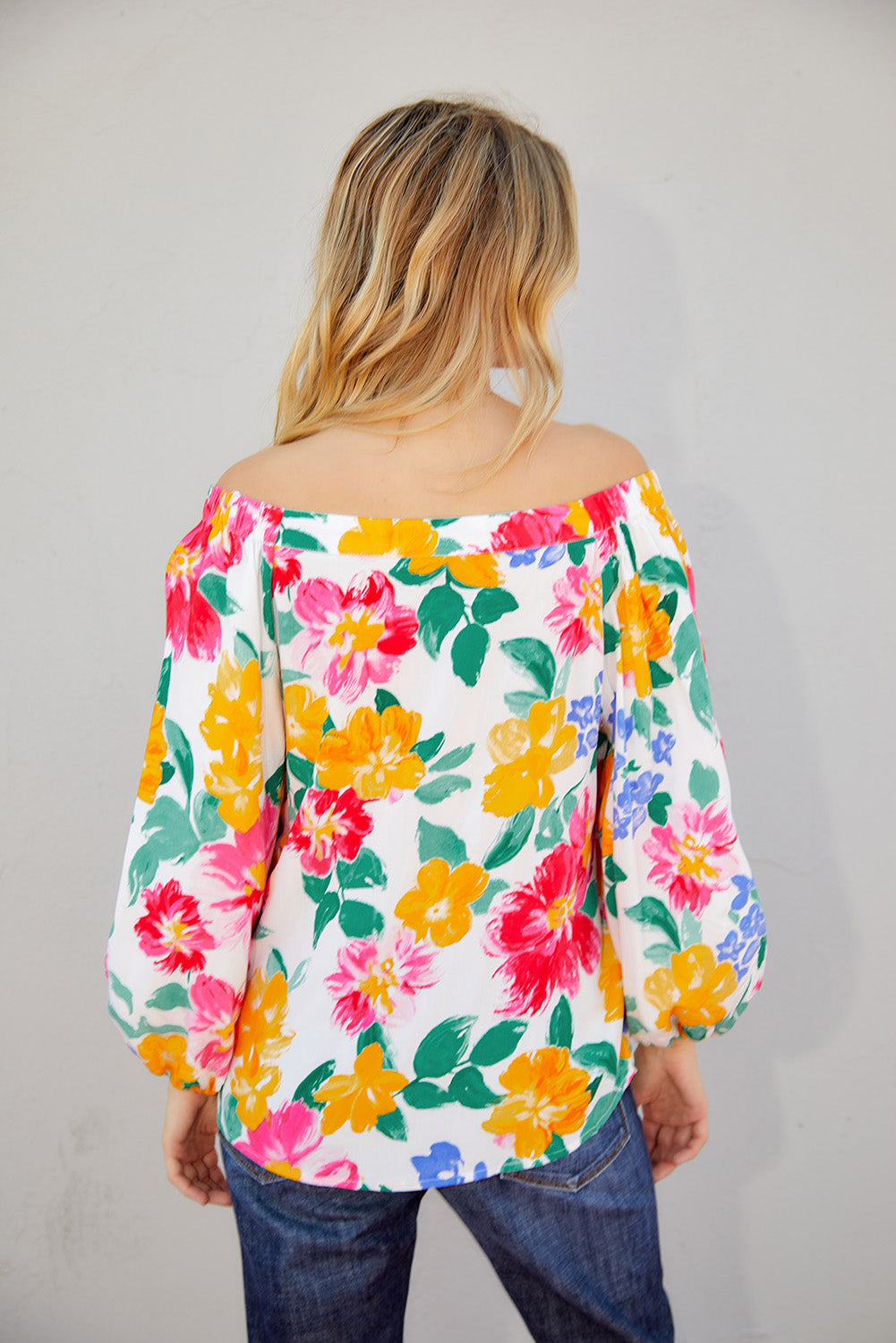 Watercolor Bohemian Flower Blouse