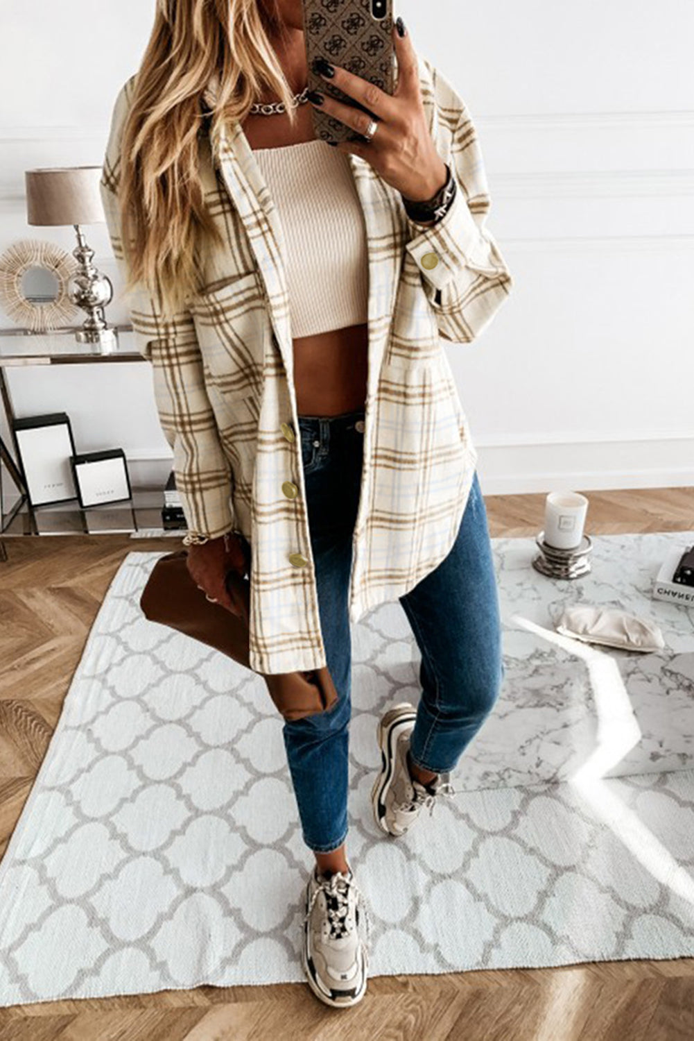 Plaid Pattern Shacket