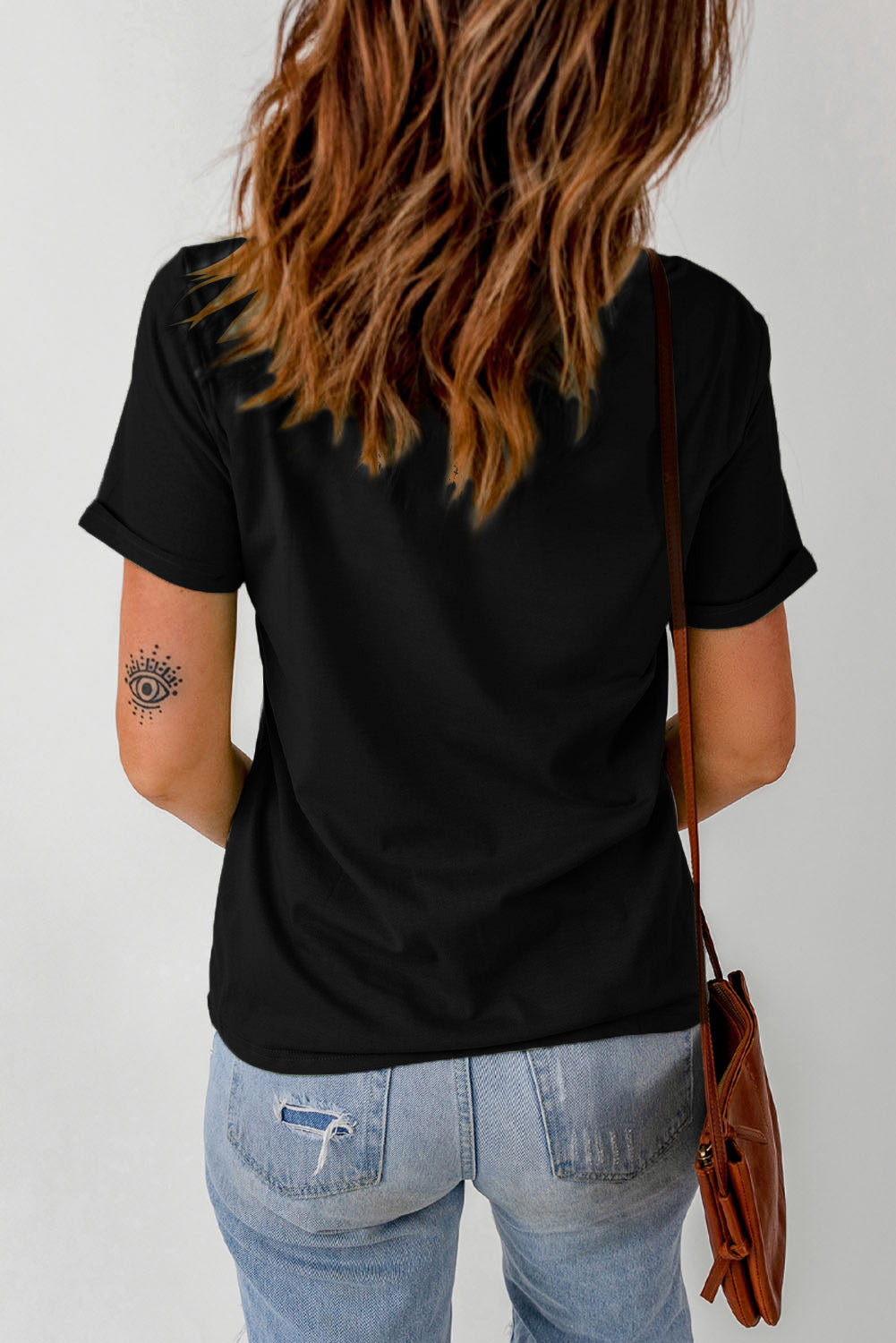 Casual Short Sleeve Crew Neck T Shirt for Women