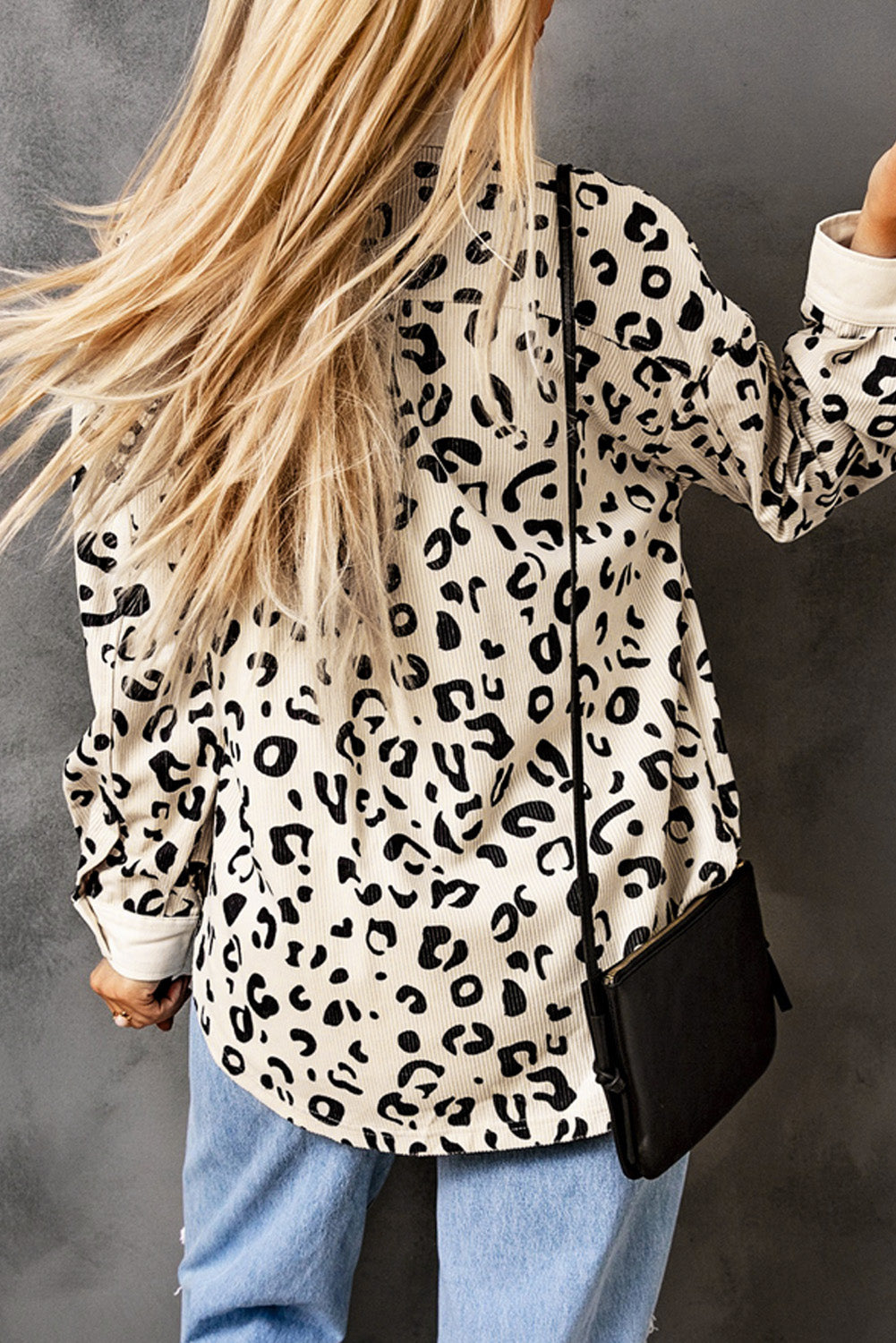 Leopard Corduroy Jacket