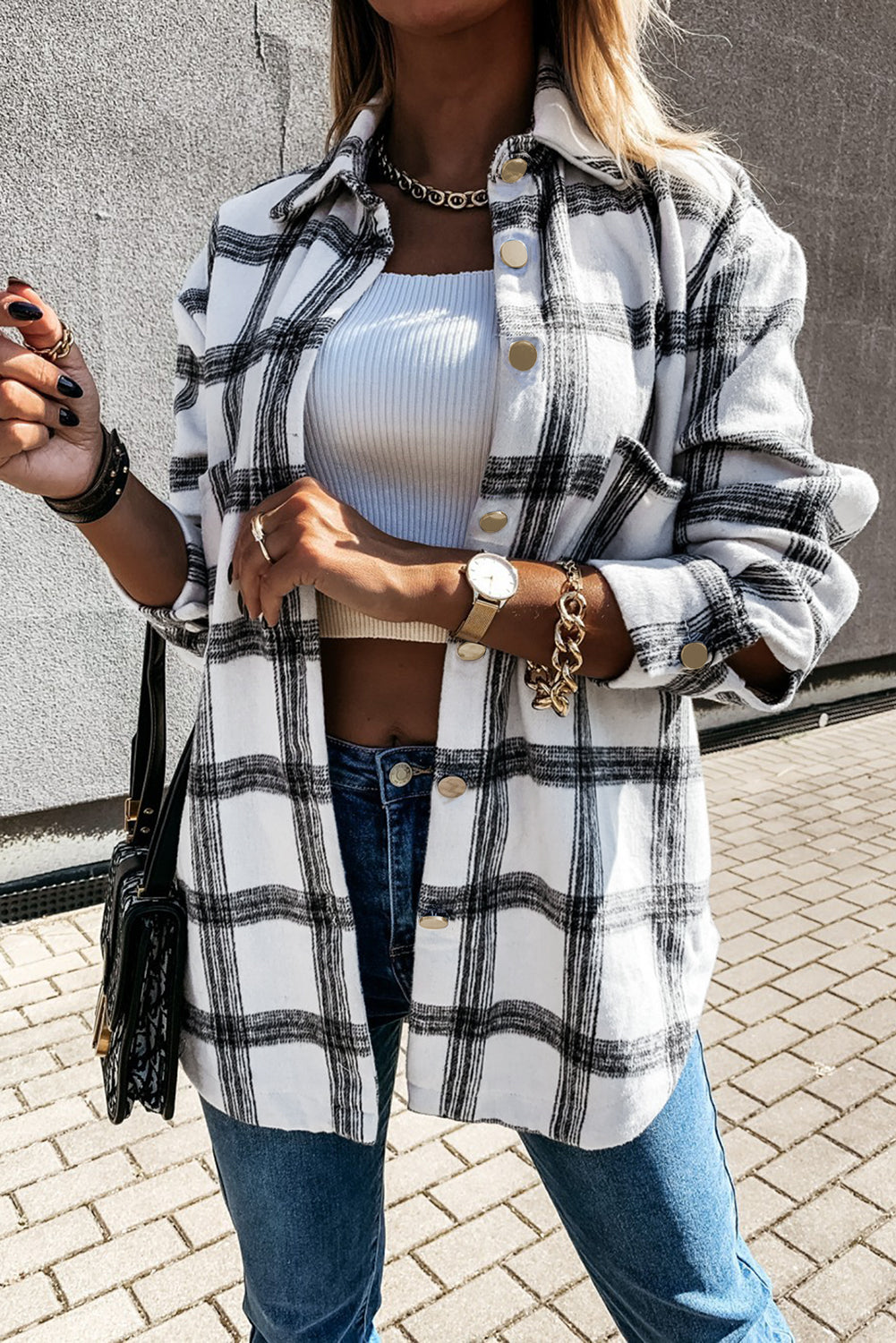 Plaid Pattern Shacket