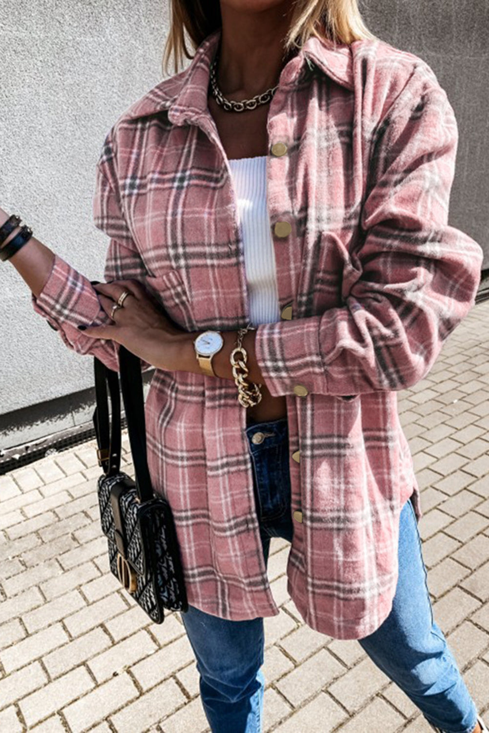 Plaid Pattern Shacket