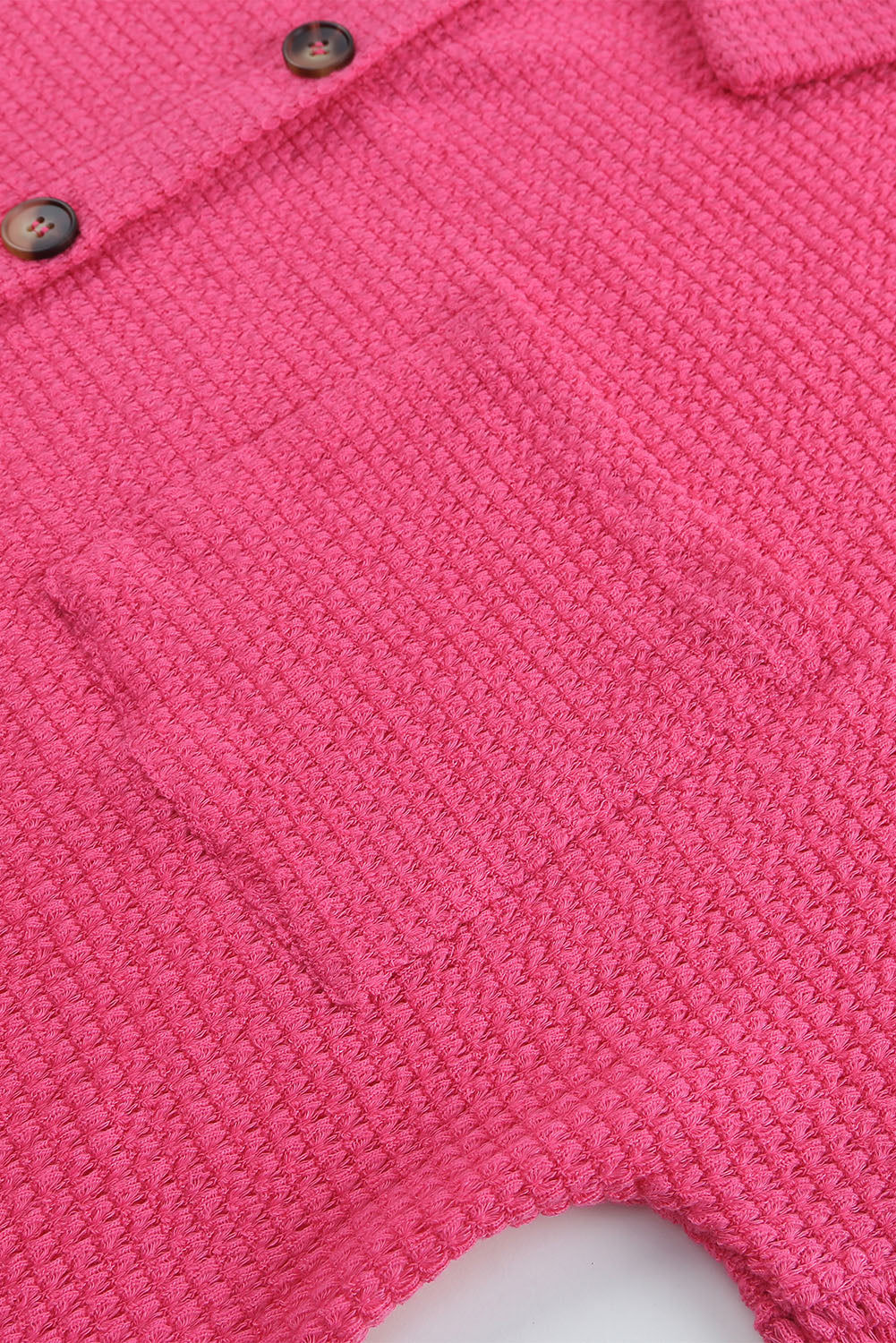 Hot Pink Waffle Knit Top